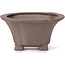 Square unglazed bonsai pot by Seto - 90 x 90 x 50 mm