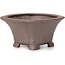 Pot à bonsaï carré non émaillé par Seto - 90 x 90 x 50 mm