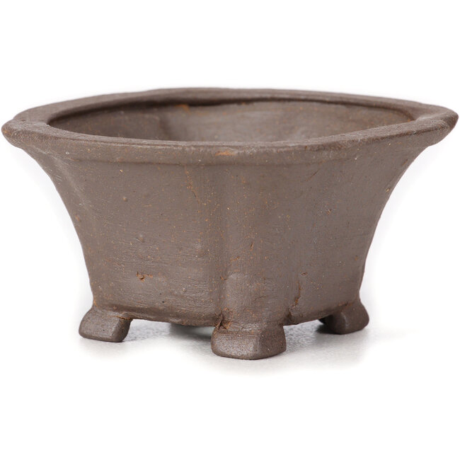 Maceta de bonsái cuadrada sin esmaltar de Seto - 90 x 90 x 50 mm