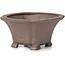 Pot à bonsaï carré non émaillé par Seto - 90 x 90 x 50 mm