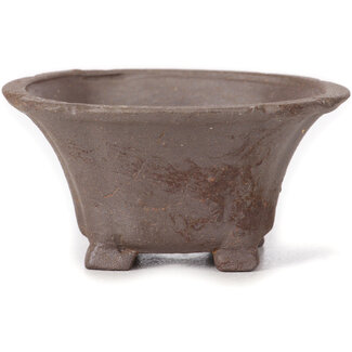 Seto 90 mm square unglazed bonsai pot by Seto, Japan