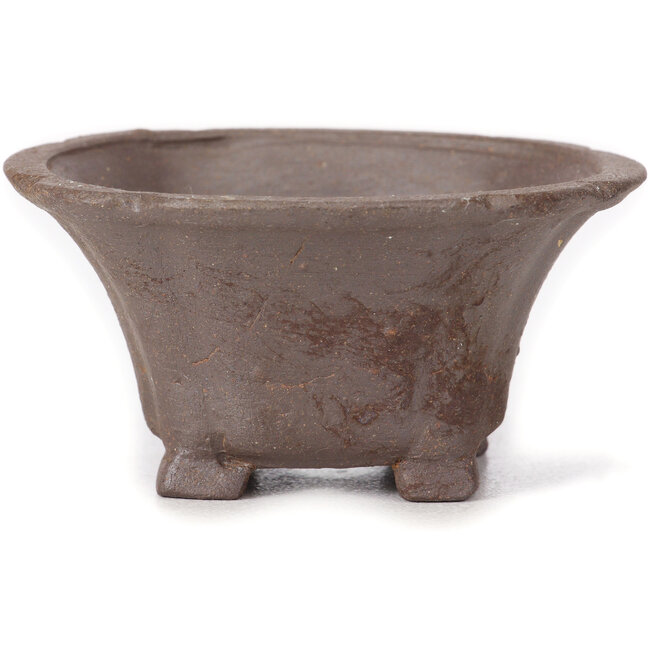 Maceta de bonsái cuadrada sin esmaltar de Seto - 90 x 90 x 45 mm