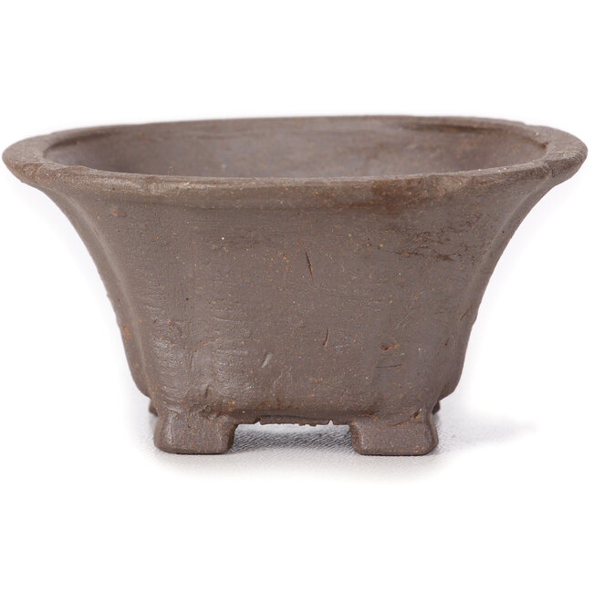 Pot à bonsaï carré non émaillé par Seto - 90 x 90 x 45 mm