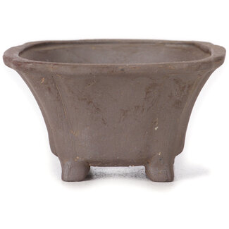 Seto 85 mm square unglazed bonsai pot by Seto, Japan