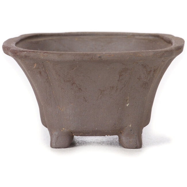 Pot à bonsaï carré non émaillé par Seto - 85 x 85 x 45 mm