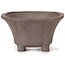 Square unglazed bonsai pot by Seto - 85 x 85 x 45 mm