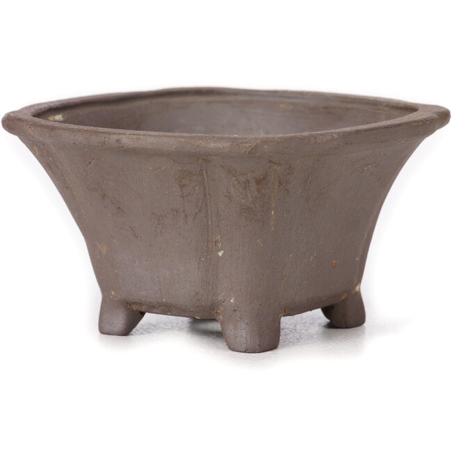 Maceta de bonsái cuadrada sin esmaltar de Seto - 85 x 85 x 45 mm