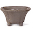 Square unglazed bonsai pot by Seto - 85 x 85 x 45 mm