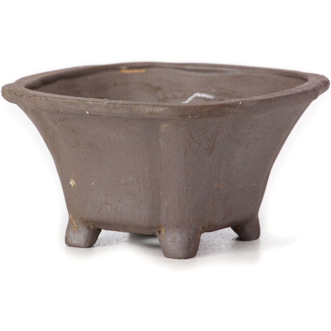 Vaso bonsai quadrato non smaltato di Seto - 85 x 85 x 45 mm