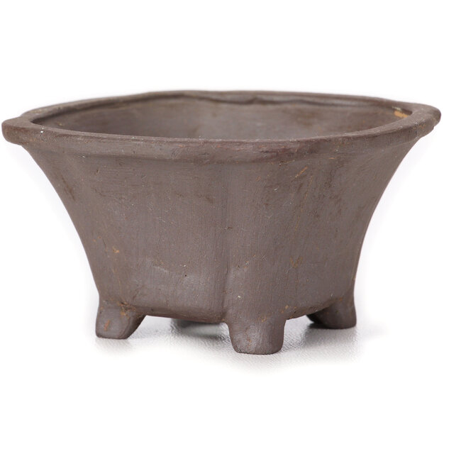Square unglazed bonsai pot by Seto - 85 x 85 x 45 mm