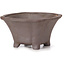 Square unglazed bonsai pot by Seto - 85 x 85 x 45 mm