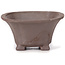 Pot à bonsaï carré non émaillé par Seto - 90 x 90 x 45 mm