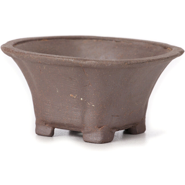 Pot à bonsaï carré non émaillé par Seto - 90 x 90 x 45 mm