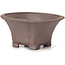 Square unglazed bonsai pot by Seto - 90 x 90 x 45 mm