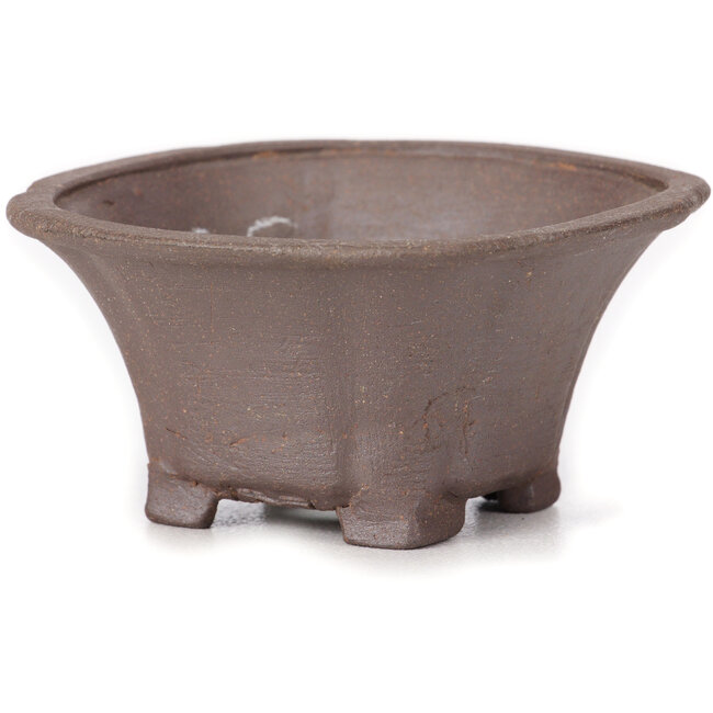 Vaso bonsai quadrato non smaltato di Seto - 90 x 90 x 45 mm