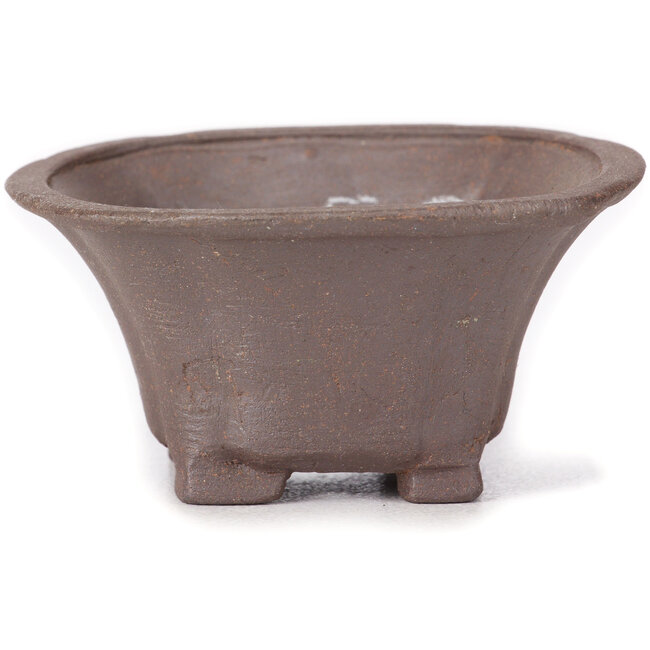 Maceta de bonsái cuadrada sin esmaltar de Seto - 90 x 90 x 45 mm