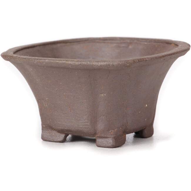 Pot à bonsaï carré non émaillé par Seto - 90 x 90 x 45 mm