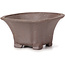 Square unglazed bonsai pot by Seto - 90 x 90 x 45 mm