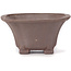 Square unglazed bonsai pot by Seto - 90 x 90 x 45 mm