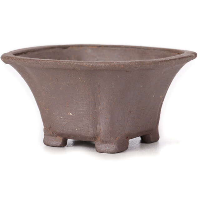 Pot à bonsaï carré non émaillé par Seto - 90 x 90 x 45 mm