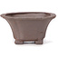 Square unglazed bonsai pot by Seto - 90 x 90 x 45 mm