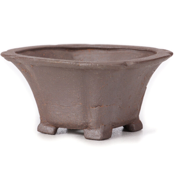 Vaso bonsai quadrato non smaltato di Seto - 90 x 90 x 45 mm