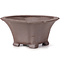 Square unglazed bonsai pot by Seto - 90 x 90 x 45 mm