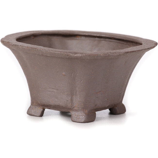 Vaso bonsai quadrato non smaltato di Seto - 95 x 90 x 45 mm