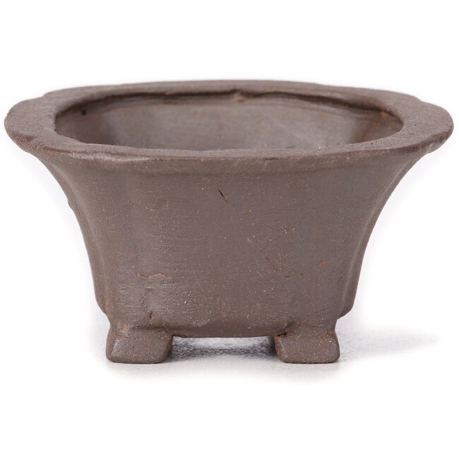 Pot à bonsaï carré non émaillé par Seto - 95 x 90 x 45 mm