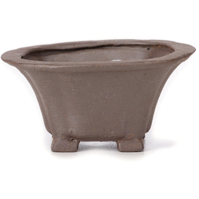 Vaso bonsai quadrato non smaltato di Seto - 95 x 90 x 45 mm