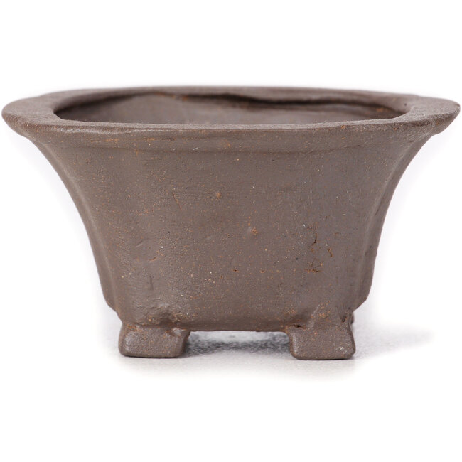 Pot à bonsaï carré non émaillé par Seto - 95 x 90 x 45 mm