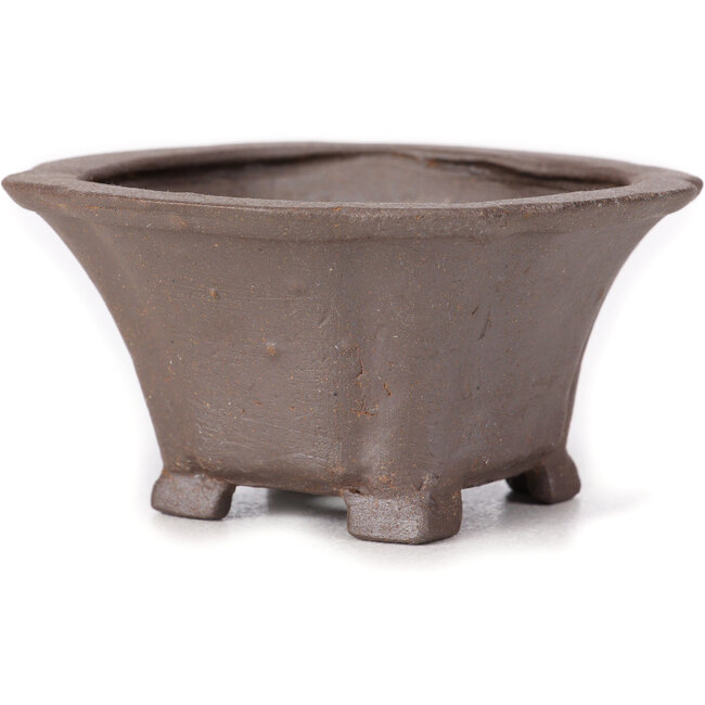 Vaso bonsai quadrato non smaltato di Seto - 95 x 90 x 45 mm