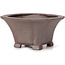 Pot à bonsaï carré non émaillé par Seto - 95 x 90 x 45 mm