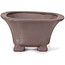 Pot à bonsaï carré non émaillé par Seto - 90 x 90 x 45 mm