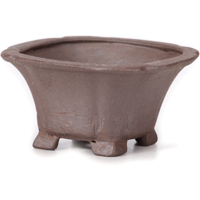 Vaso bonsai quadrato non smaltato di Seto - 90 x 90 x 45 mm