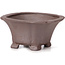 Pot à bonsaï carré non émaillé par Seto - 90 x 90 x 45 mm