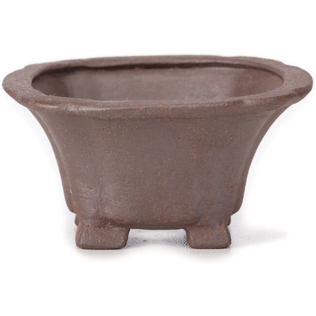 Maceta de bonsái cuadrada sin esmaltar de Seto - 90 x 90 x 45 mm