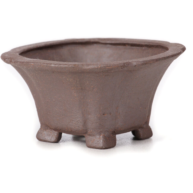 Maceta de bonsái cuadrada sin esmaltar de Seto - 90 x 90 x 45 mm