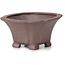 Pot à bonsaï carré non émaillé par Seto - 90 x 90 x 45 mm