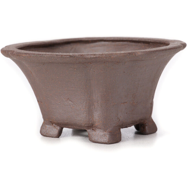 Maceta de bonsái cuadrada sin esmaltar de Seto - 90 x 90 x 45 mm