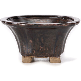 Seto Pot à bonsaï marron carré de 90 mm par Seto, Japon