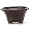 Square brown bonsai pot by Seto - 90 x 90 x 45 mm