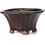 Pot à bonsaï carré marron par Seto - 90 x 90 x 45 mm