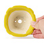 Pot à bonsaï carré jaune par Seto - 95 x 95 x 50 mm