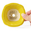 Pot à bonsaï carré jaune par Seto - 95 x 95 x 50 mm