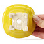Pot à bonsaï carré jaune par Seto - 95 x 95 x 50 mm