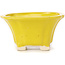 Pot à bonsaï carré jaune par Seto - 90 x 90 x 50 mm