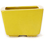 Square yellow bonsai pot by Seto - 80 x 75 x 50 mm