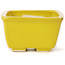 Vaso bonsai quadrato giallo di Seto - 85 x 85 x 50 mm