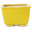 Maceta de bonsái amarilla cuadrada de Seto - 85 x 85 x 50 mm